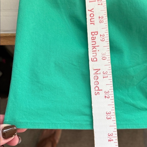 Sail To Sable Color Block Preppy Shift Dress Womens M collared Cotton blue/Green - Picture 9 of 10